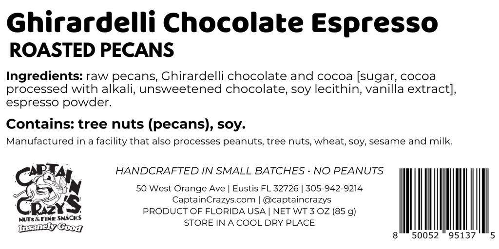 Ghirardelli® Chocolate Espresso Roasted Pecans