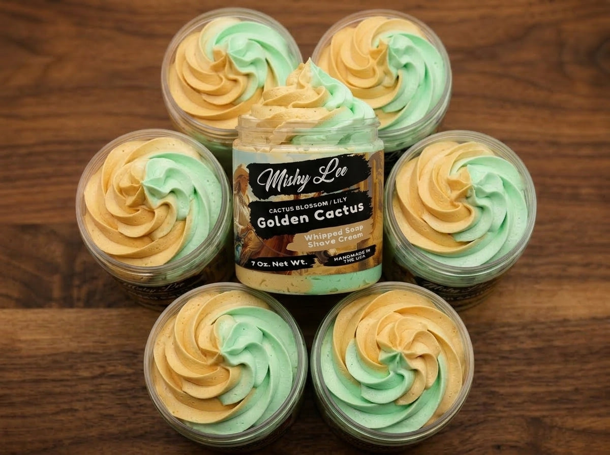 Golden Cactus Whipped Soap and Shave Cream