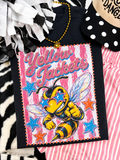 Yellowjackets Pink Stripe Preppy Tee