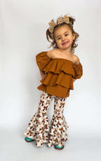 Saddle ruffle top