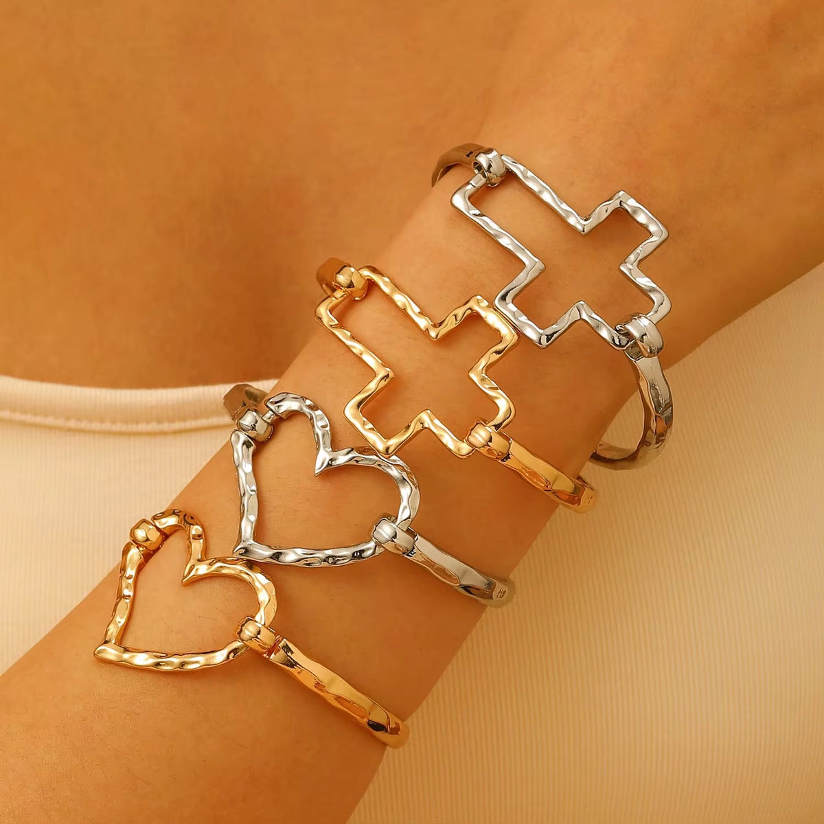Hammered Bracelets