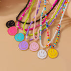 Smiley Beaded Necklace