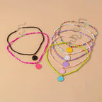 Smiley Beaded Necklace