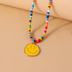 Smiley Beaded Necklace