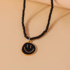 Smiley Beaded Necklace