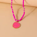 Smiley Beaded Necklace
