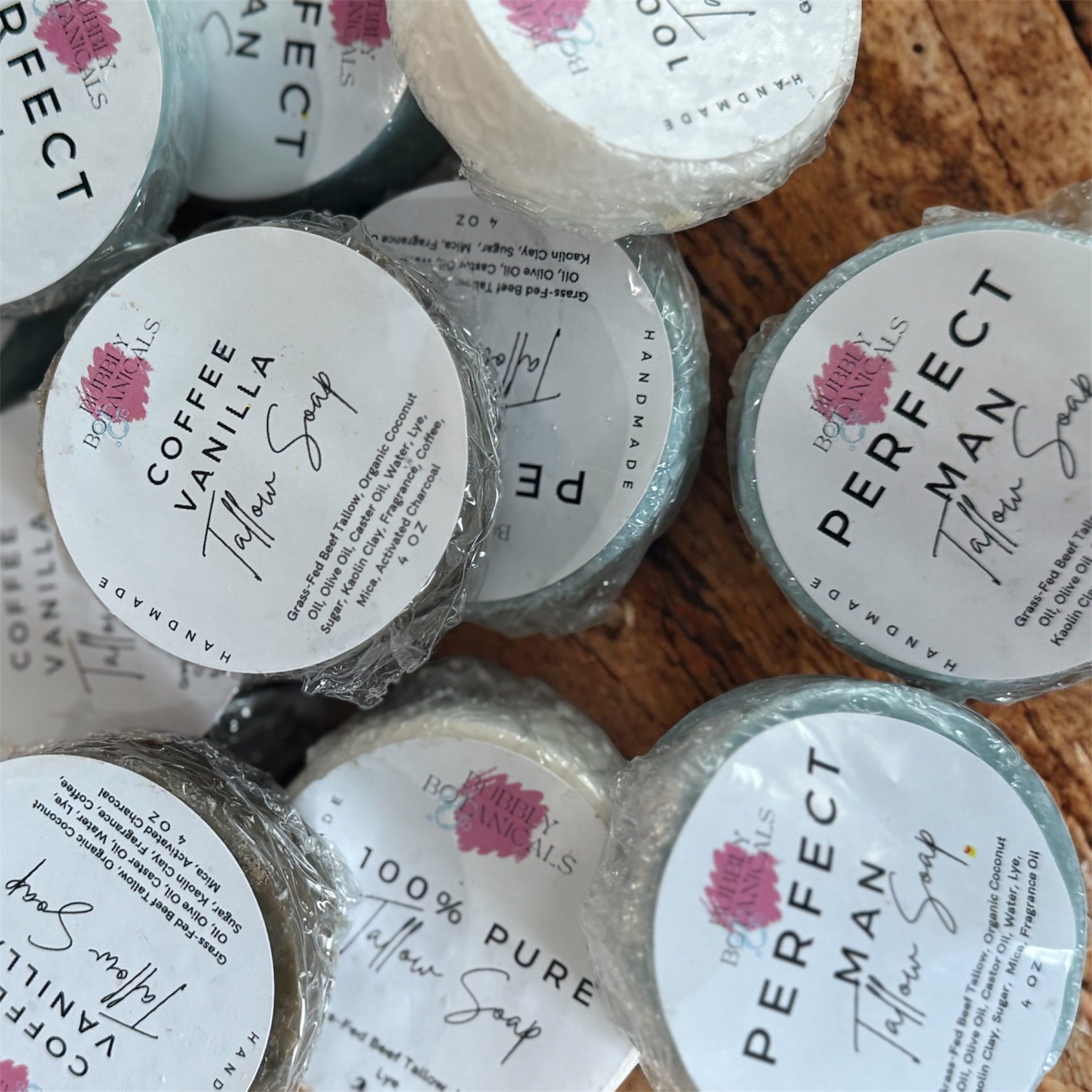 Tallow Mini Soaps – Natural Handmade Tallow Soap Bars for Gift or Travel