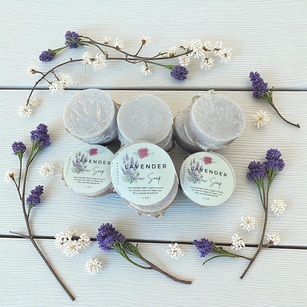 Tallow Mini Soaps – Natural Handmade Tallow Soap Bars for Gift or Travel