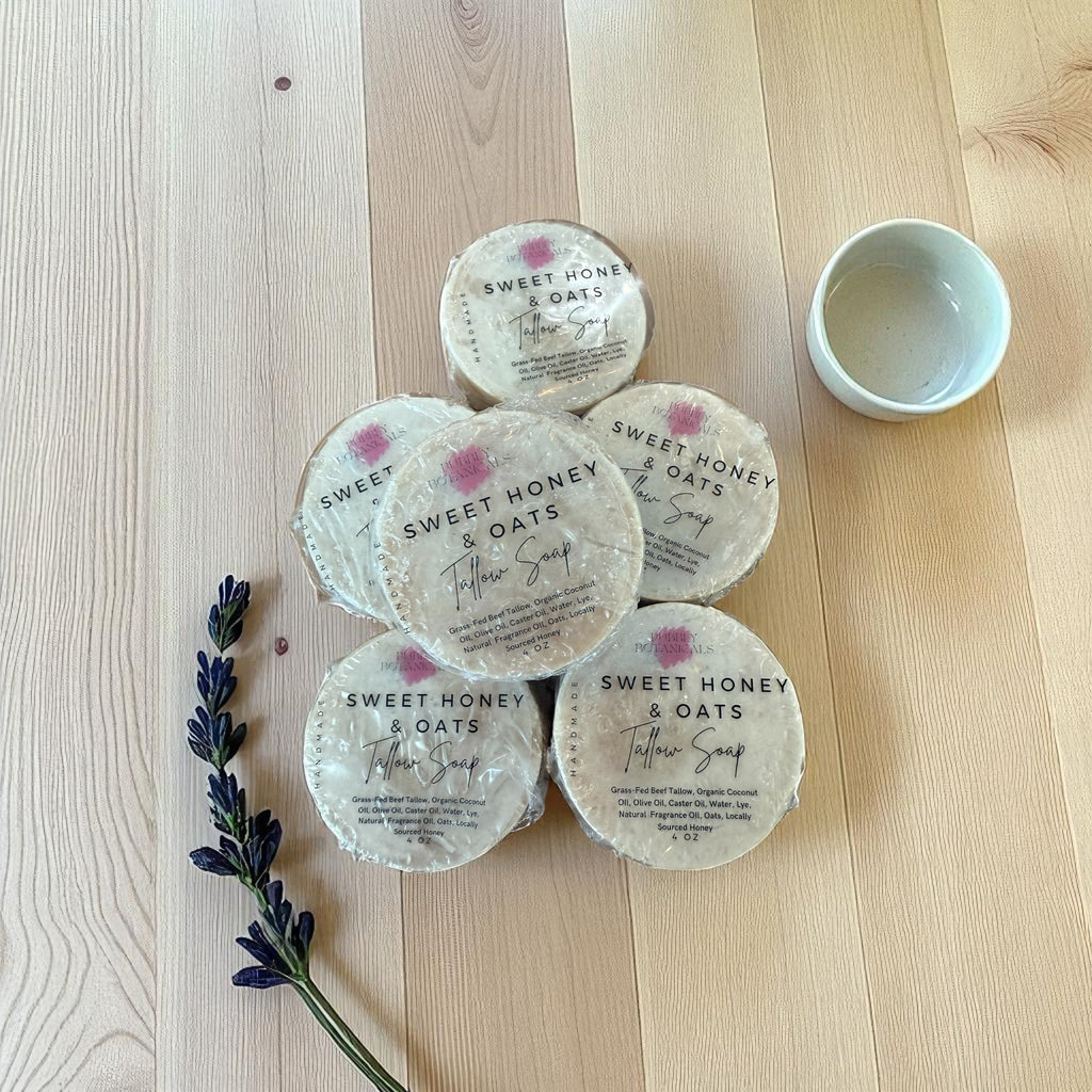 Tallow Mini Soaps – Natural Handmade Tallow Soap Bars for Gift or Travel