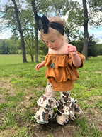 Saddle ruffle top