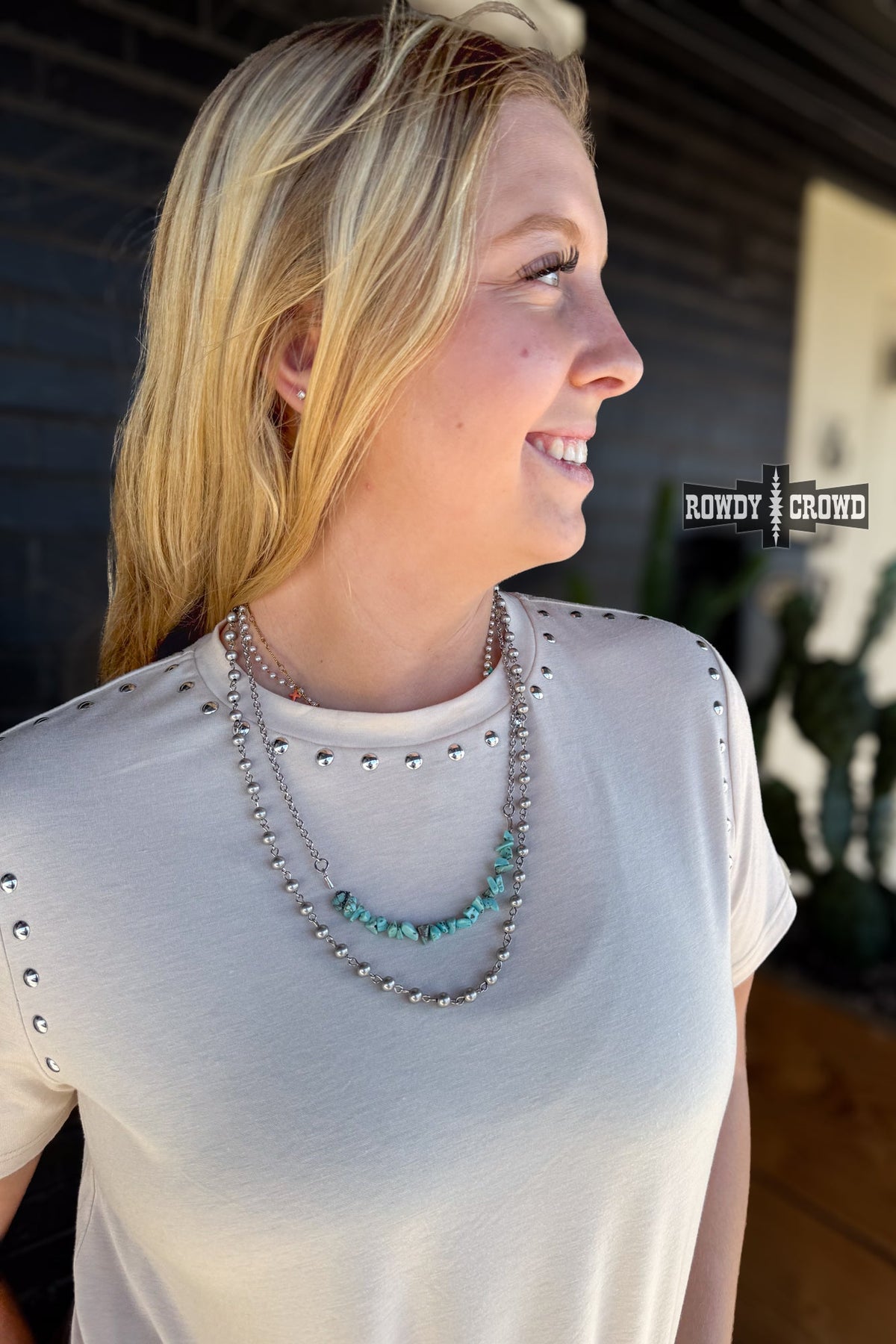 Turquoise Pearl Necklace