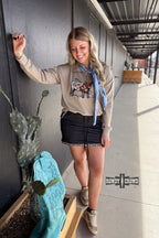 TAN Lomita Longhorn Pullover