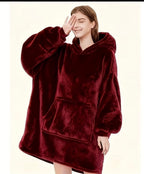 COMFY COZY HOODED BLANKET SNUGGY