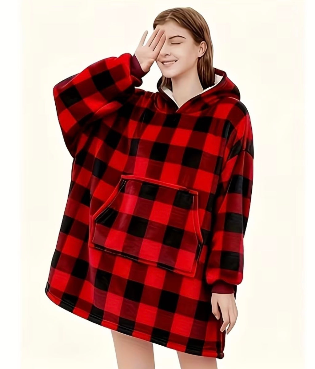 COMFY COZY HOODED BLANKET SNUGGY