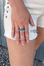 Tipsy Turquoise Stretch Ring
