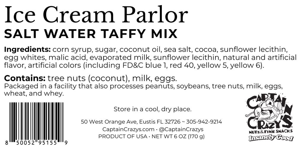 Ice Cream Parlor Salt Water Taffy Mix | Nostalgic Ice Cream Flavors
