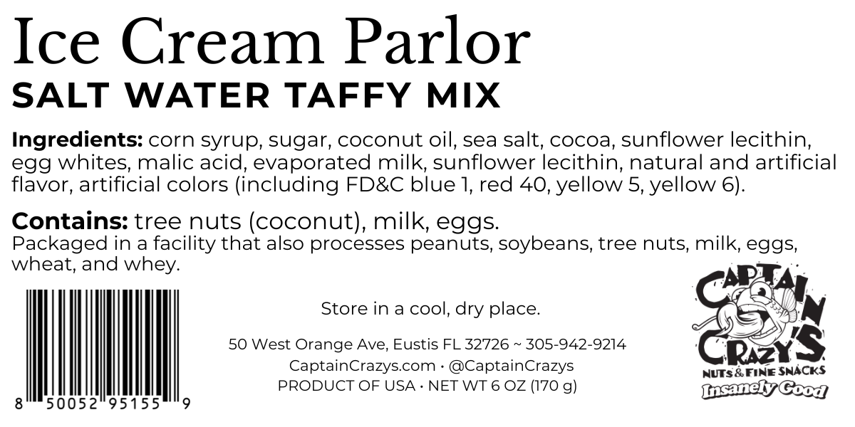Ice Cream Parlor Salt Water Taffy Mix | Nostalgic Ice Cream Flavors