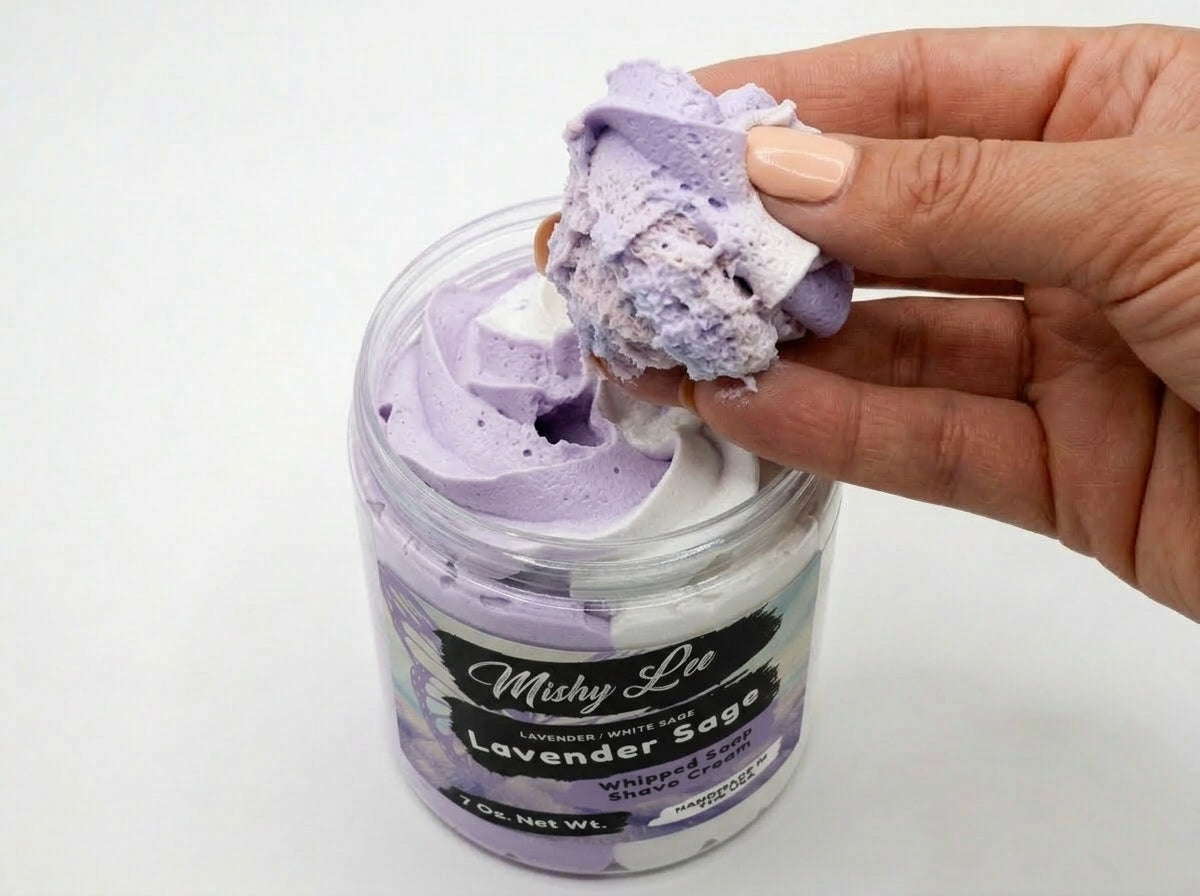 Lavender Sage Whipped Soap and Shave Cream