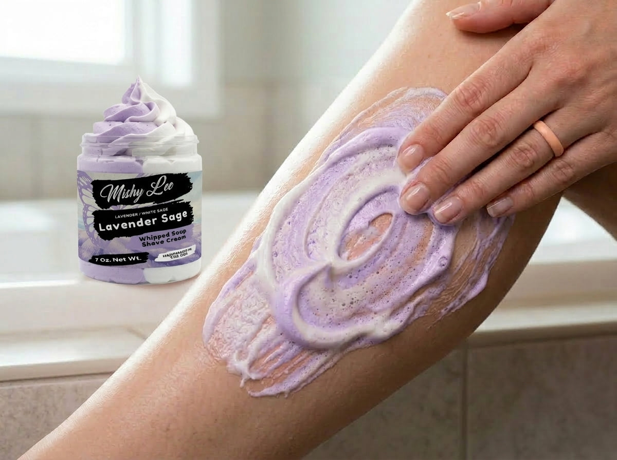 Lavender Sage Whipped Soap and Shave Cream