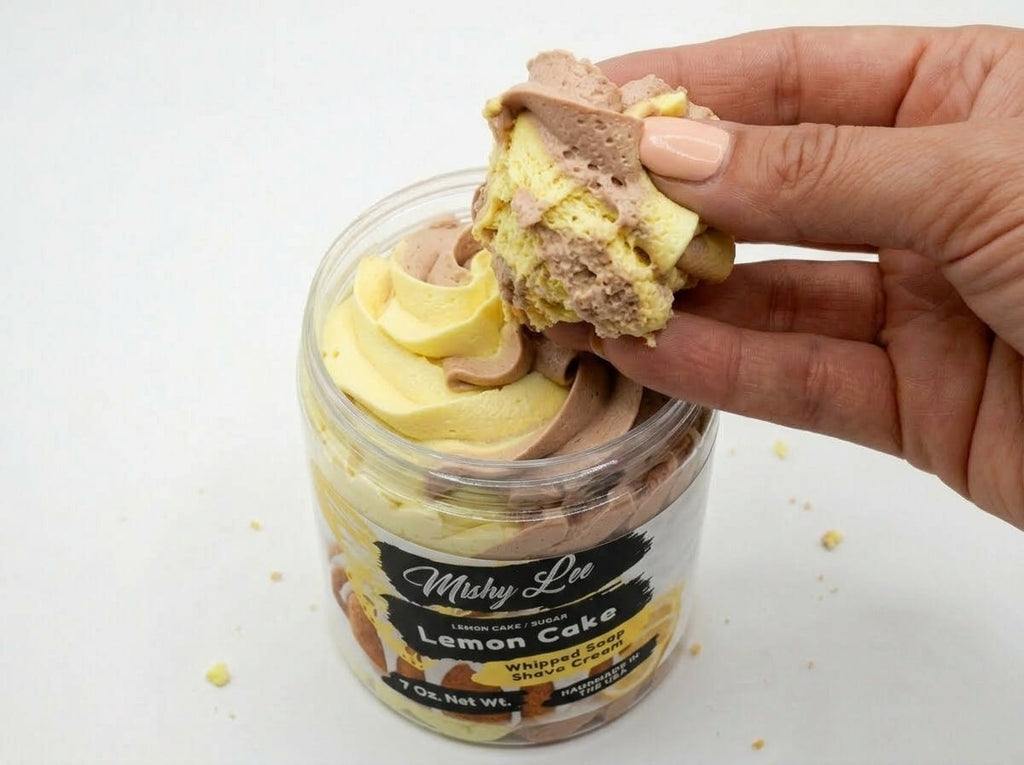 Lemon Cake Whipped Soap and Shave Cream