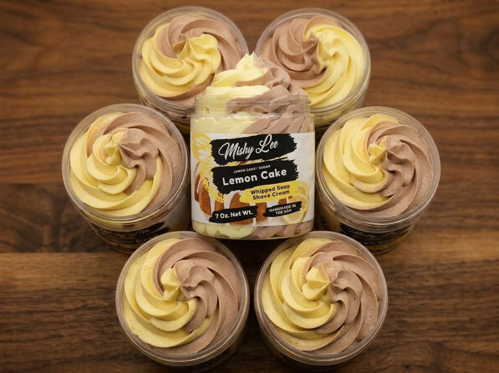 Lemon Cake Whipped Soap and Shave Cream