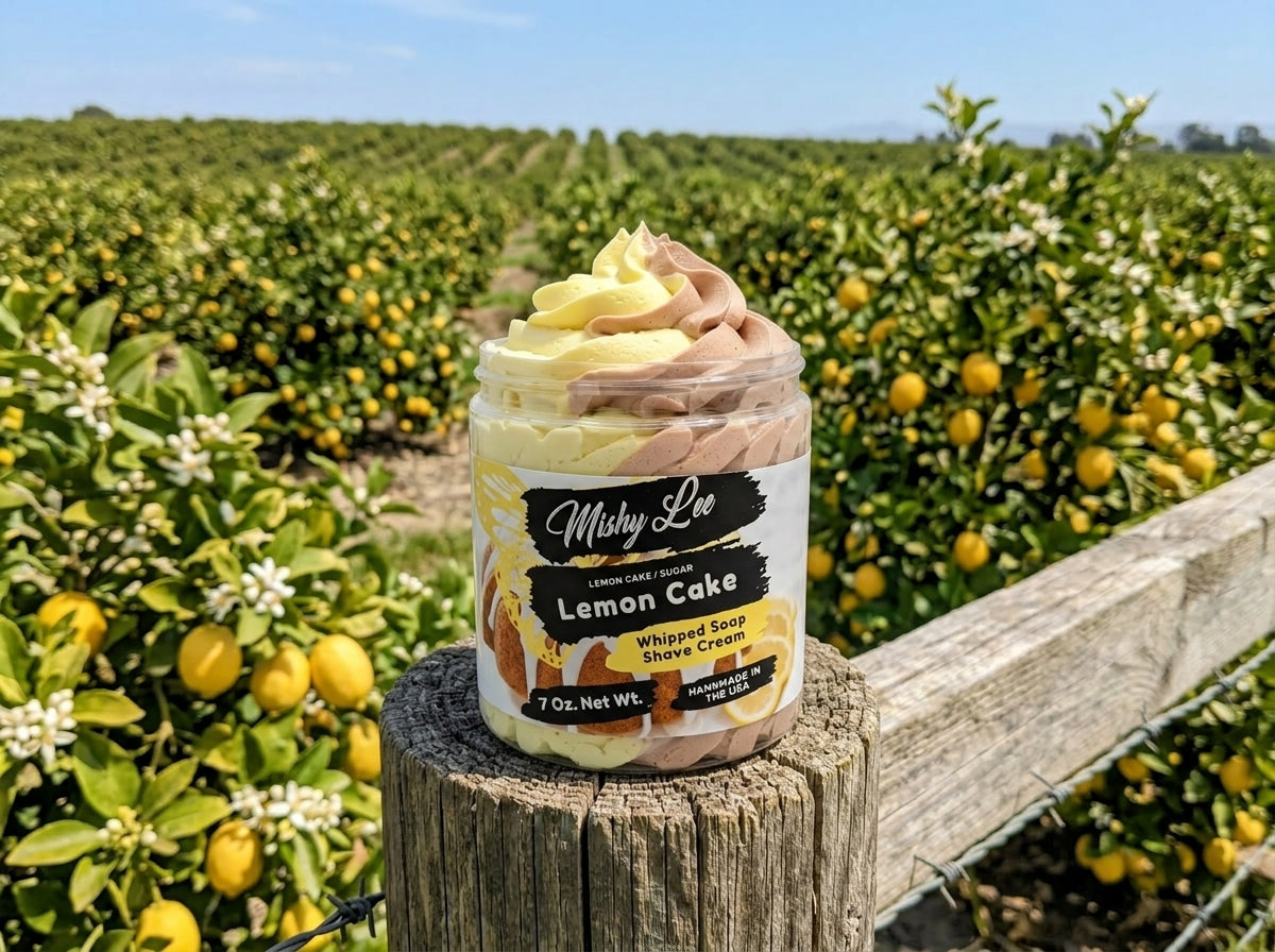 Lemon Cake Whipped Soap and Shave Cream