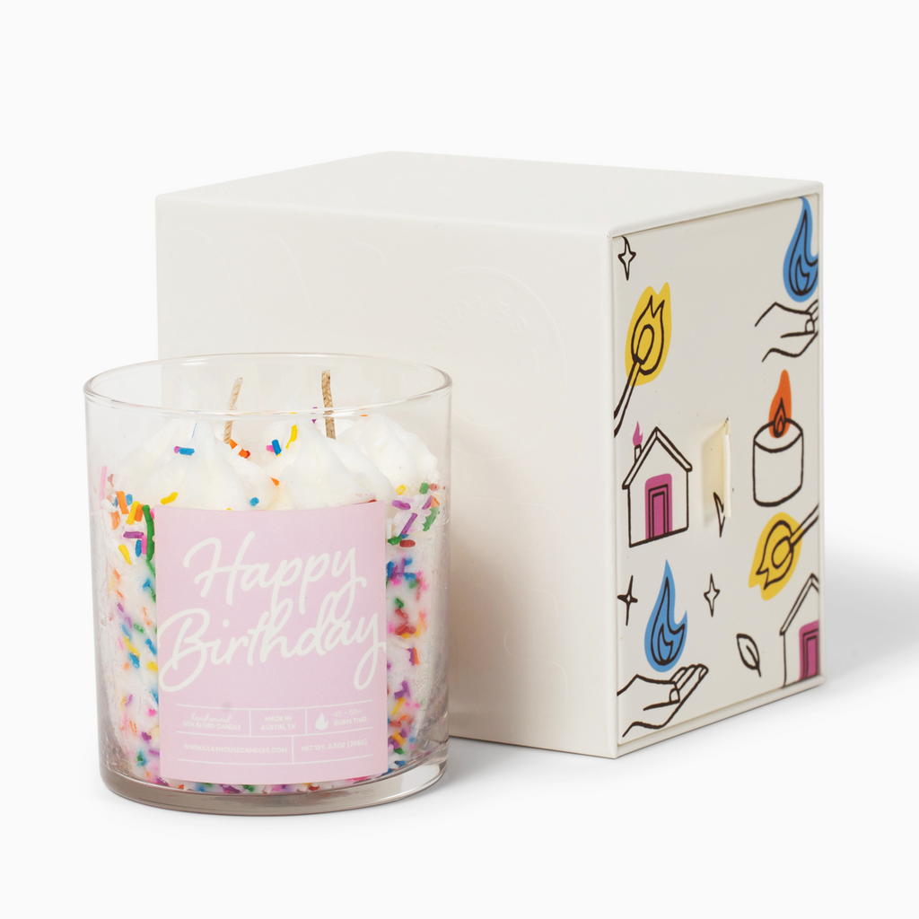 Birthday Cake Container Candle