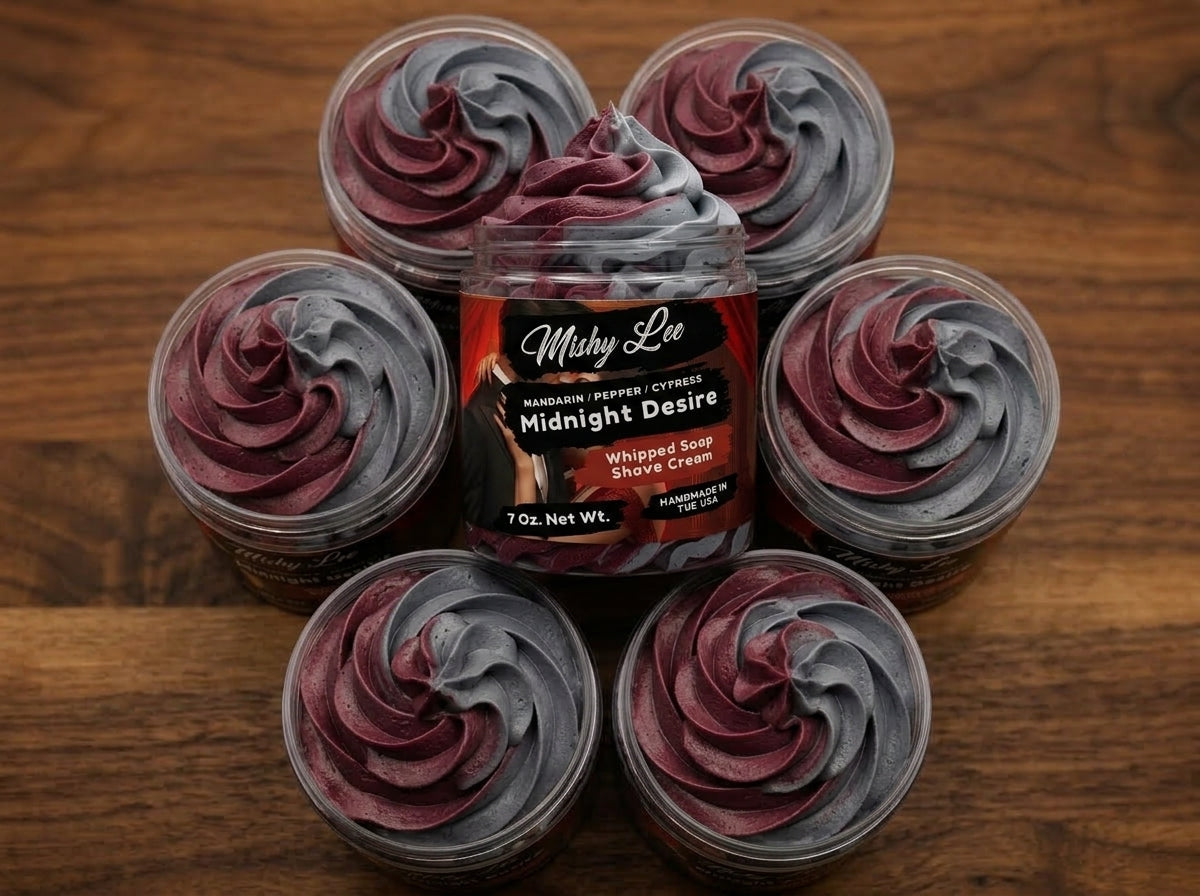 Midnight Desire Men's Whipped Soap and Shave Cream