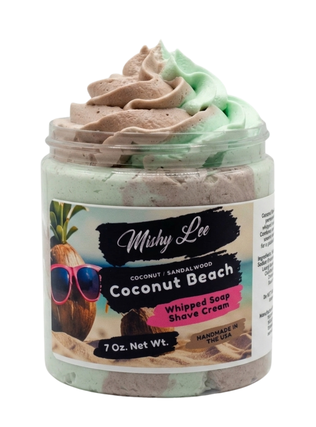 Coconut Beach Whipped Soap and Shave Cream