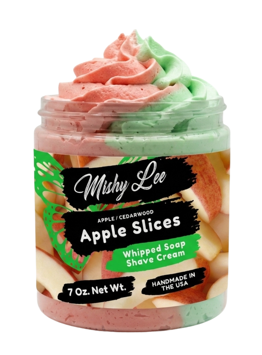 Apple Slices Whipped Soap and Shave Cream