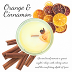 Orange & Cinnamon | Essential Oil | 3 oz Jar Candle