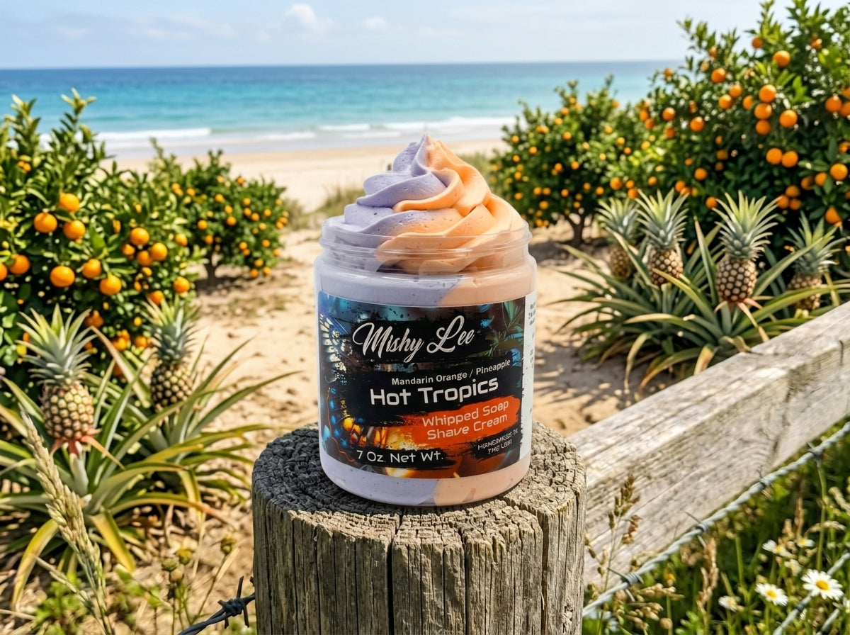 Hot Tropics Whipped Soap and Shave Cream