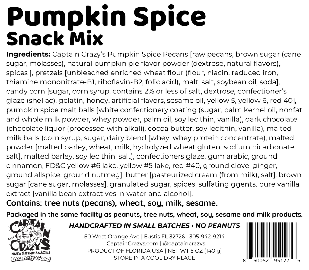 Pumpkin Spice Snack Mix