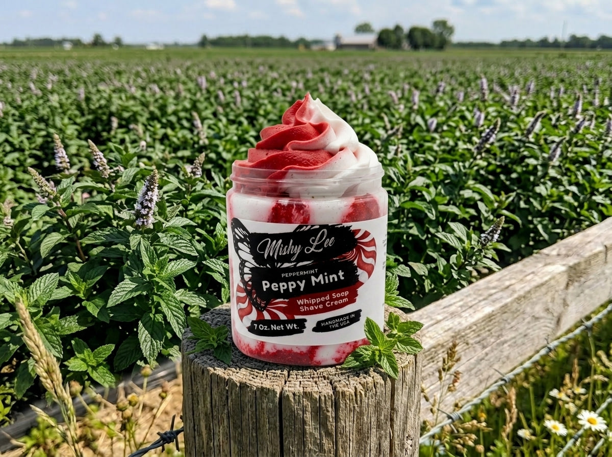 Peppy Mint Whipped Soap and Shave Cream