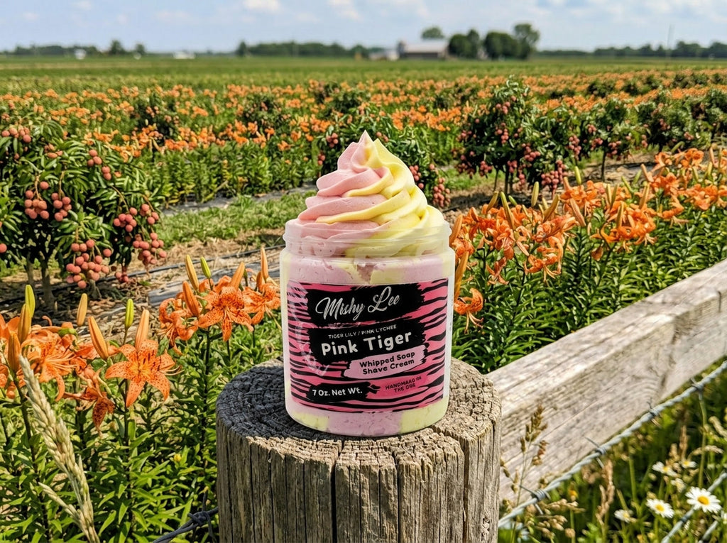 Pink Tiger Whipped Soap and Shave Cream