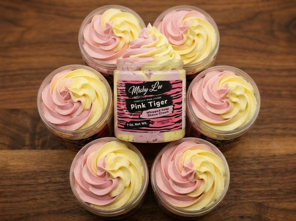 Pink Tiger Whipped Soap and Shave Cream