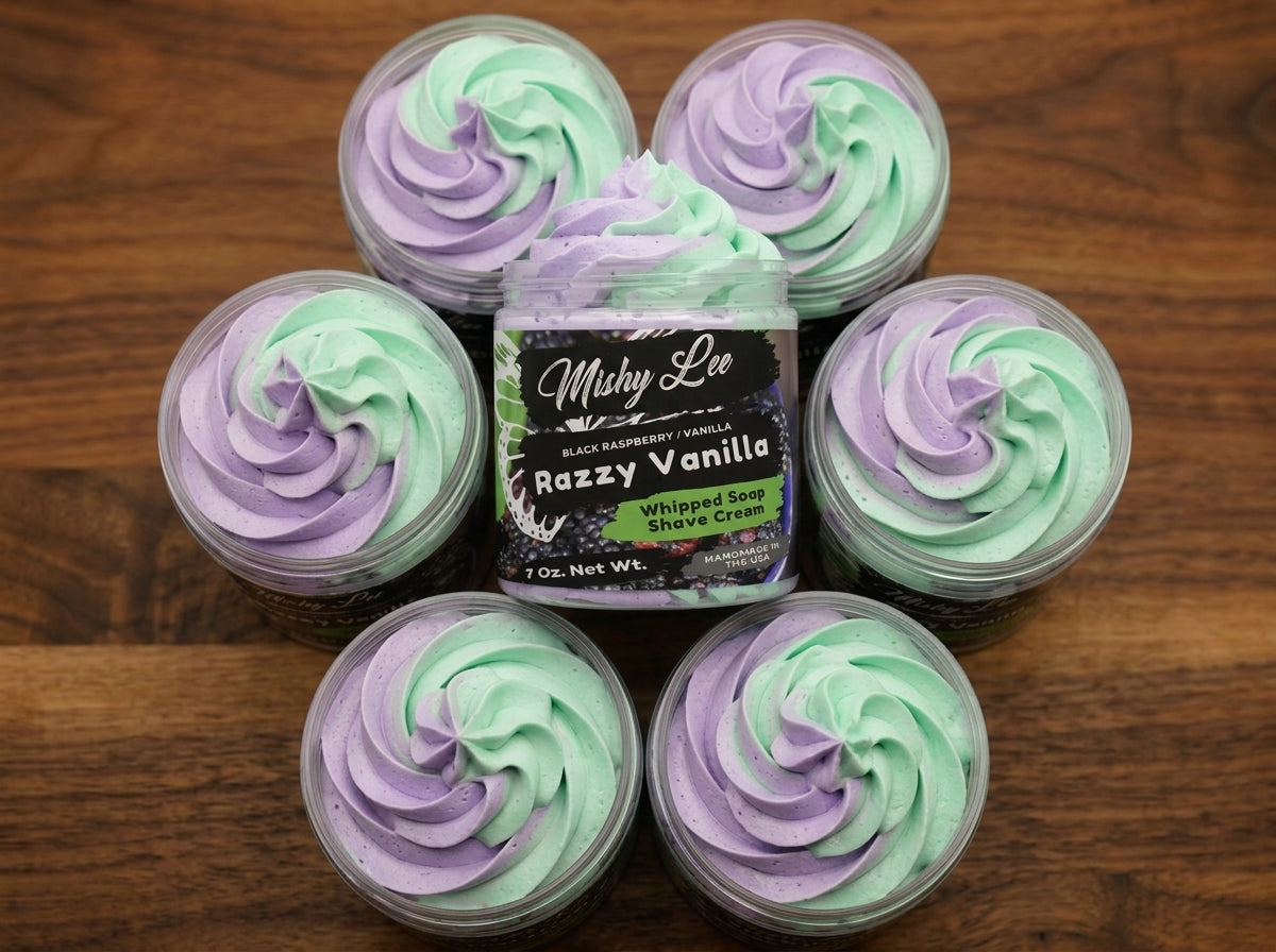 Razzy Vanilla Whipped Soap and Shave Cream