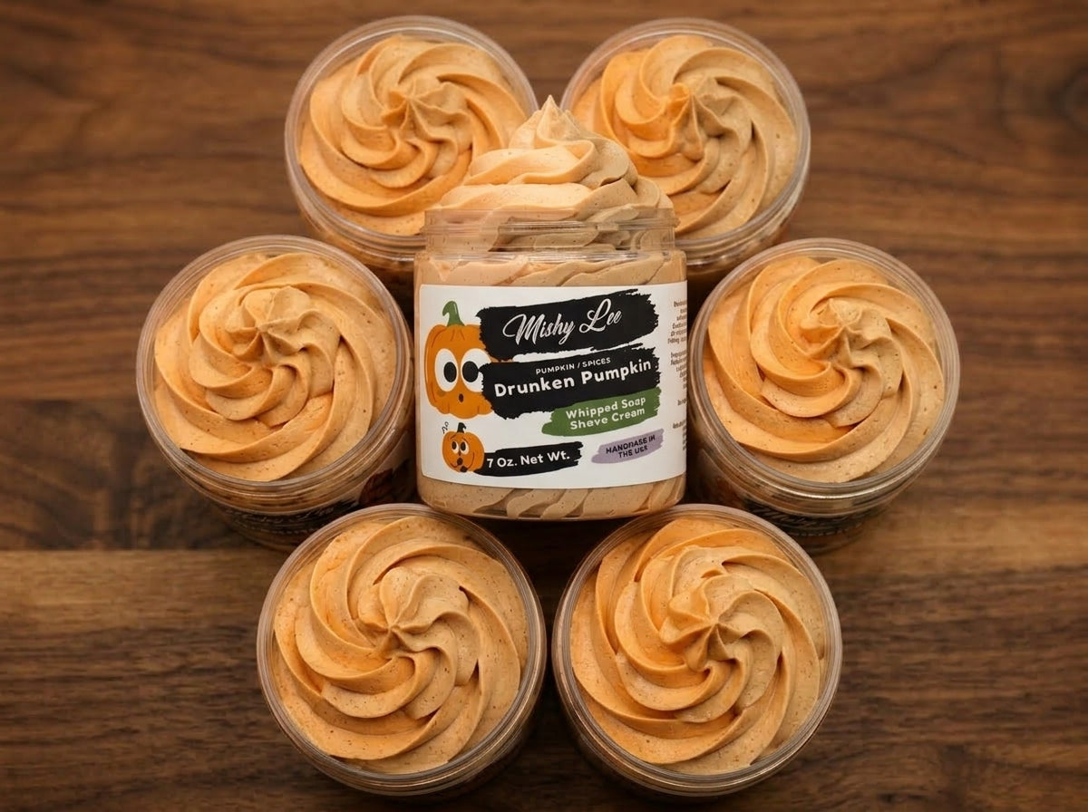 Drunken Pumpkin Whipped Soap and Shave Cream