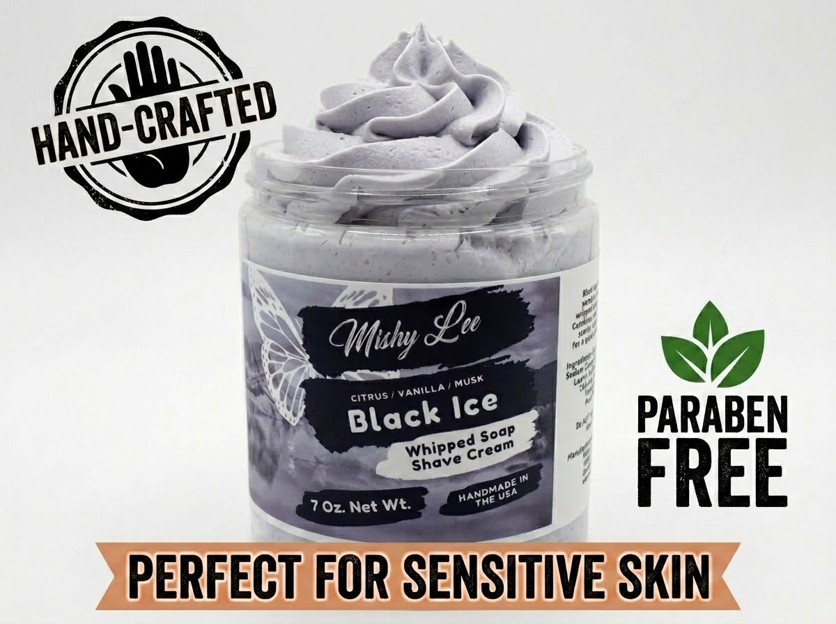 Black Ice Men's Whipped Soap and Shave Cream