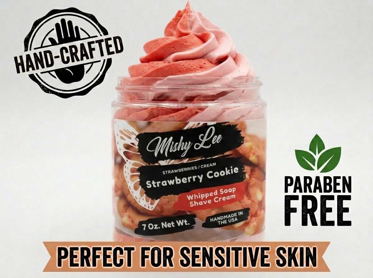 Strawberry Cookie Whipped Soap and Shave Cream