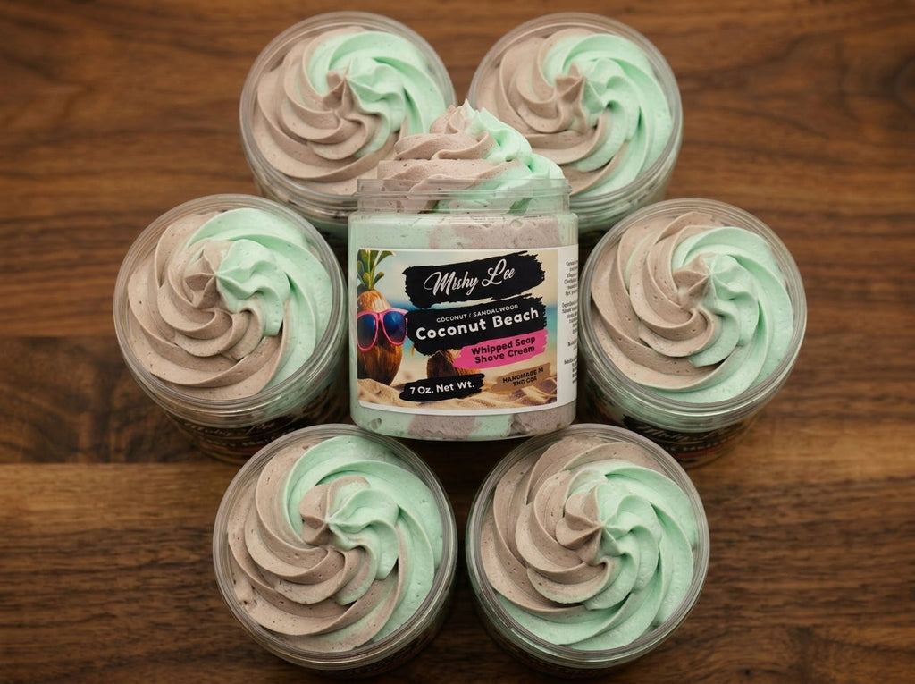 Coconut Beach Whipped Soap and Shave Cream