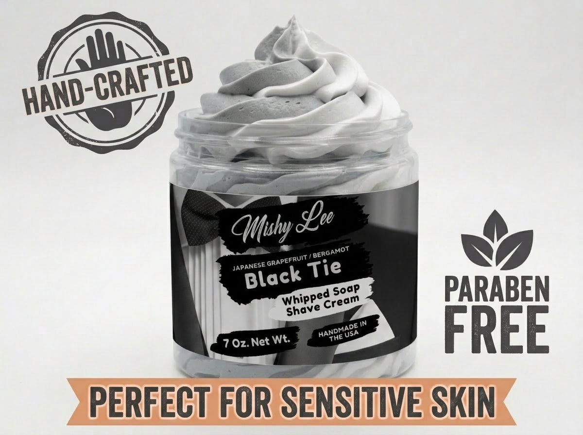 Black Tie Men's Whipped Soap and Shave Cream