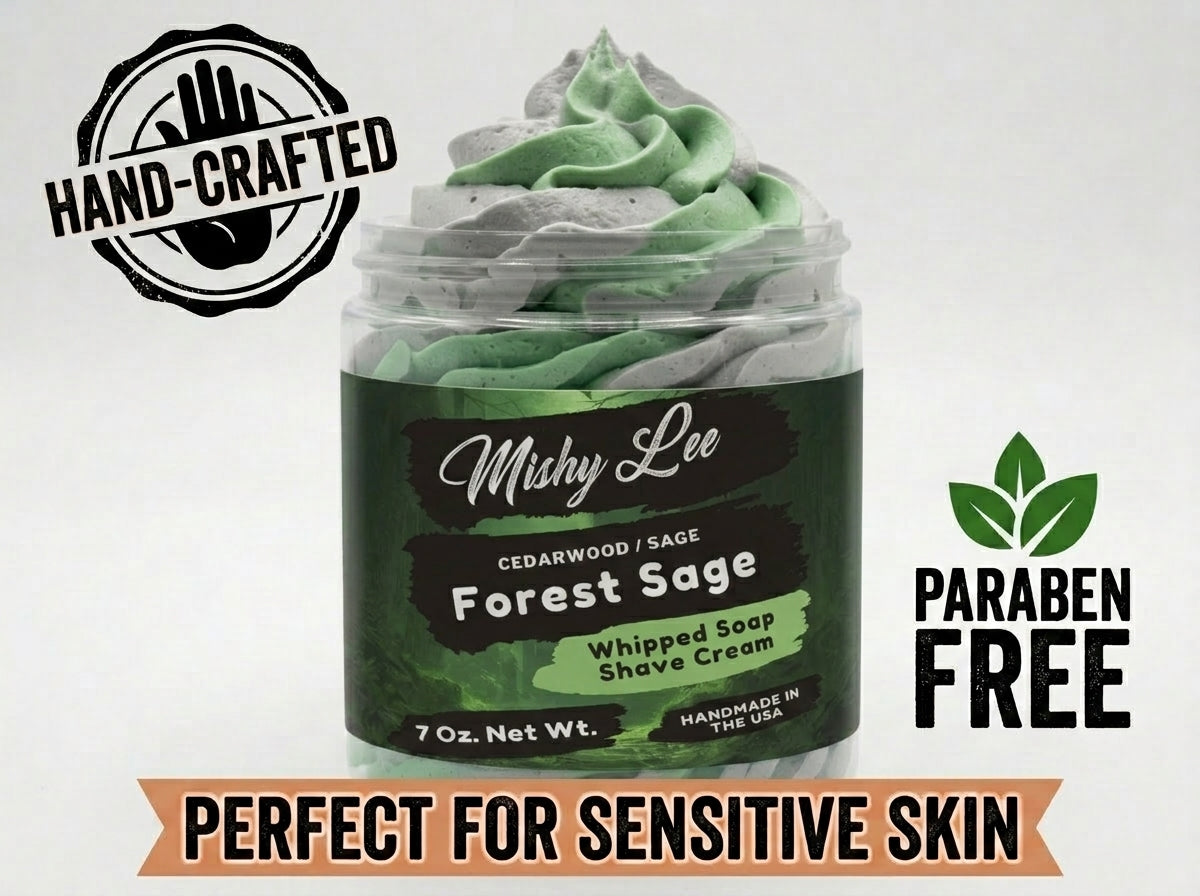 Forest Sage Men's Whipped Soap and Shave Cream