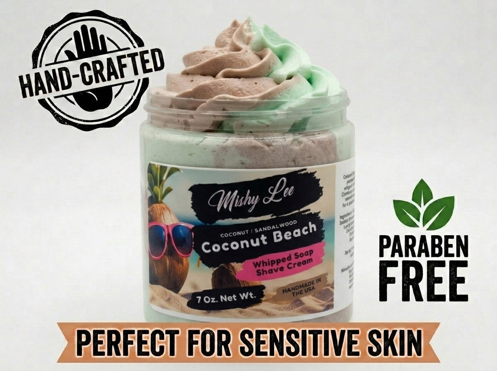 Coconut Beach Whipped Soap and Shave Cream
