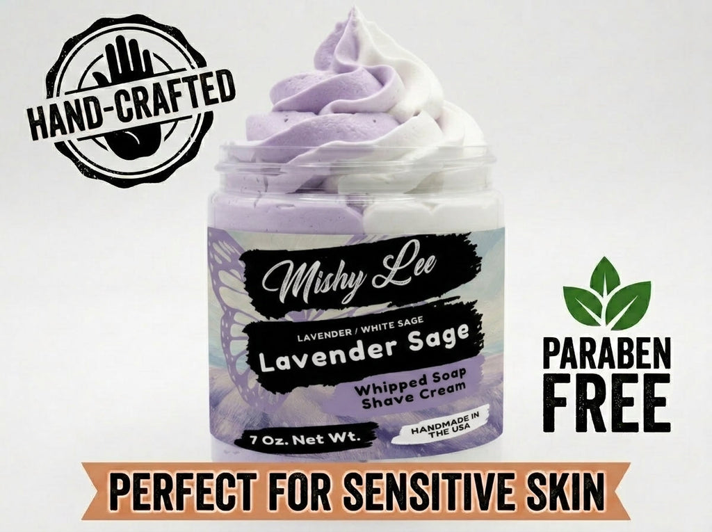 Lavender Sage Whipped Soap and Shave Cream