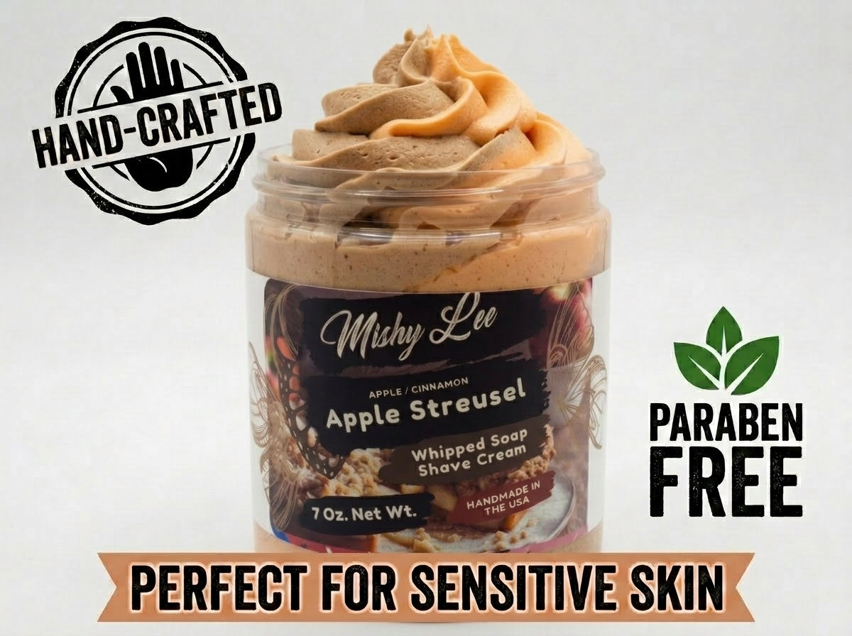 Apple Streusel Whipped Soap and Shave Cream