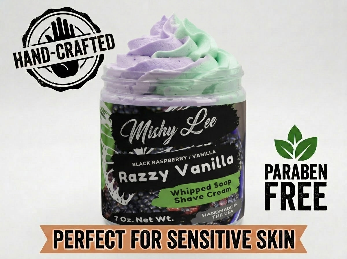 Razzy Vanilla Whipped Soap and Shave Cream