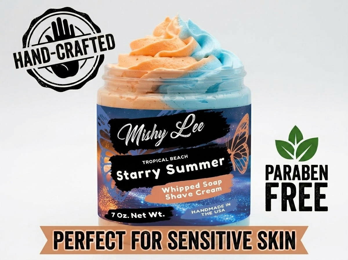 Starry Summer Whipped Soap and Shave Cream