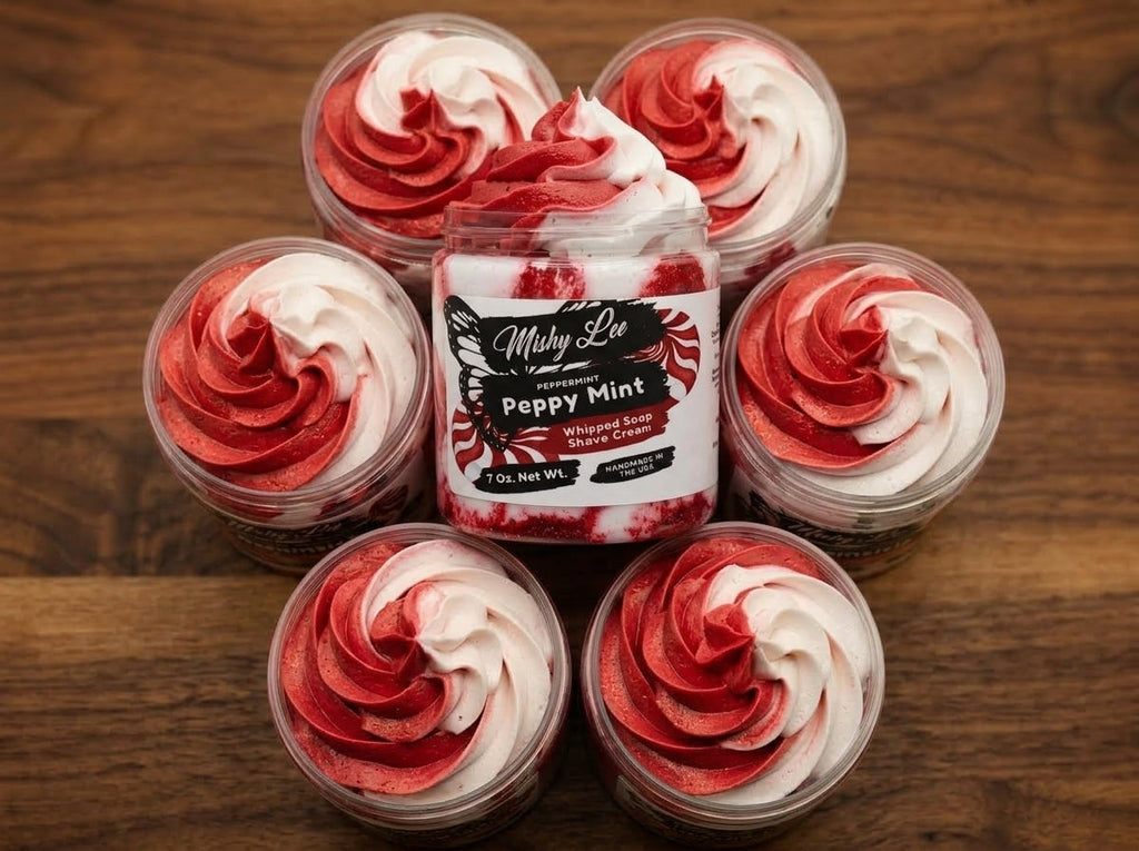 Peppy Mint Whipped Soap and Shave Cream