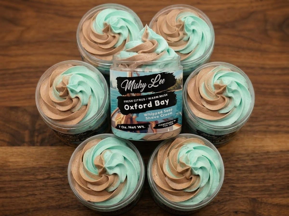 Oxford Bay Men's Whipped Soap and Shave Cream